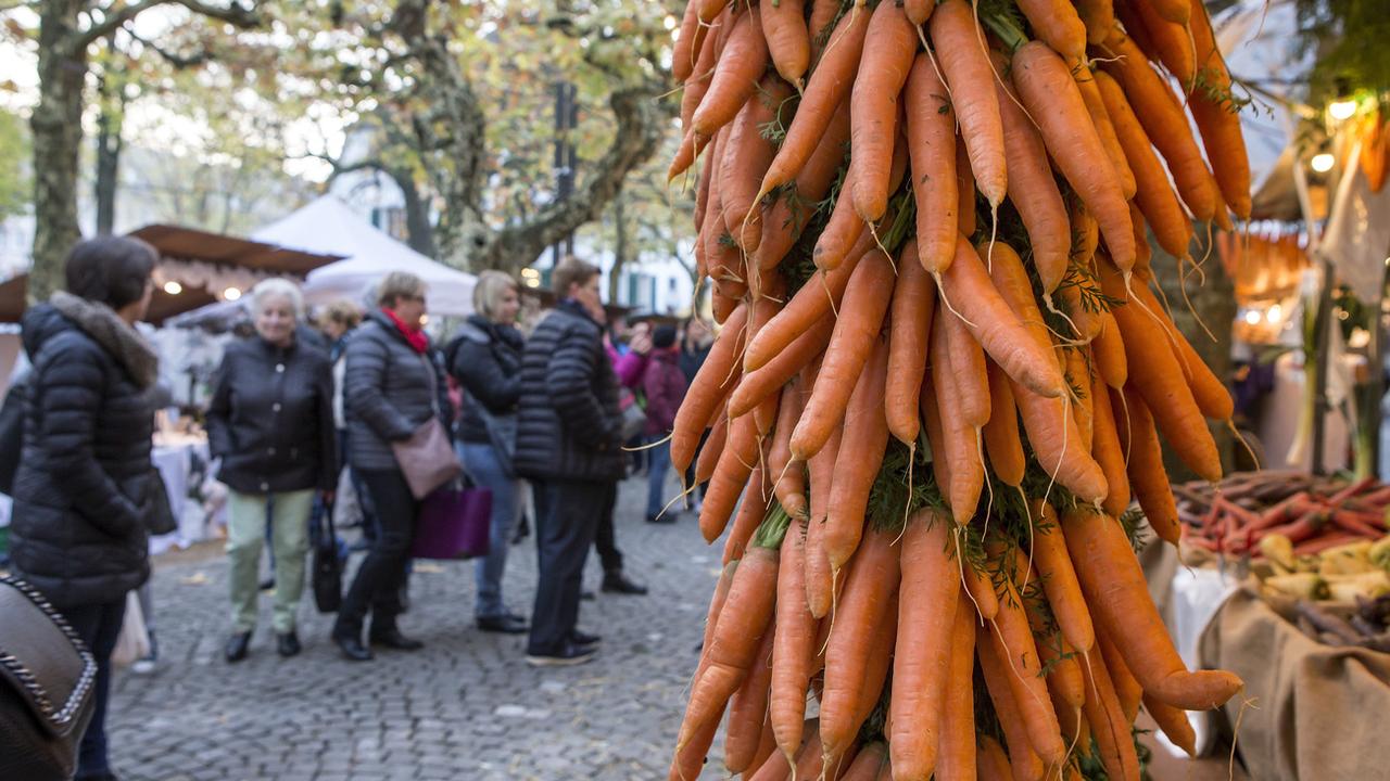 Les carottes sont le légume préféré des Suisses. [Keystone - Alexandra Wey]