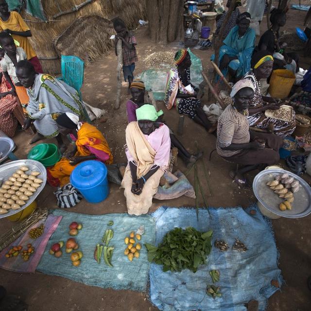 Un marché à Akuem, en-dehors d'Aweil. Soudan, octobre 2016 (image d'illustration). [AFP - Albert Gonzalez Farran]