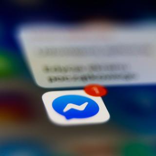 Icône Messenger, Facebook. [AFP - JAKUB PORZYCKI]