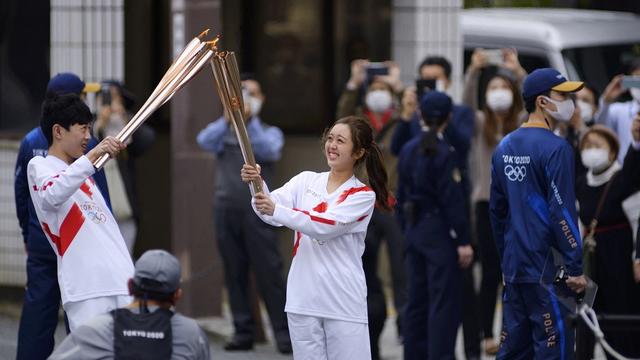 Le relais de la flamme olympique a démarré. [AFP - David Mareuil]