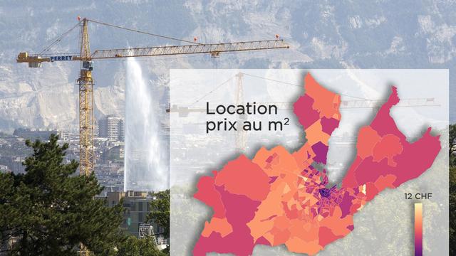 A Genève, les loyers sont très variables selon les quartiers et communes.