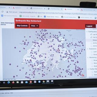 Le Service Sismologique Suisse est chargé d'observer les séismes en Suisse. [Keystone - Christian Beutler]