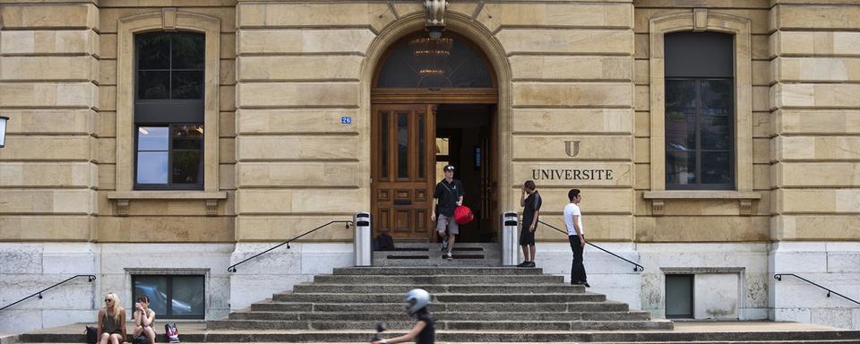 L'Université de Neuchâtel victime d'une attaque informatique. [Keystone - Gaëtan Bally]