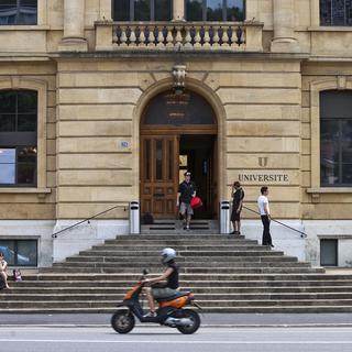L'Université de Neuchâtel victime d'une attaque informatique. [Keystone - Gaëtan Bally]