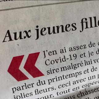 Une lettre de lecteur publiée par le quotidien fribourgeois La Liberté a créé la controverse. [RTS]