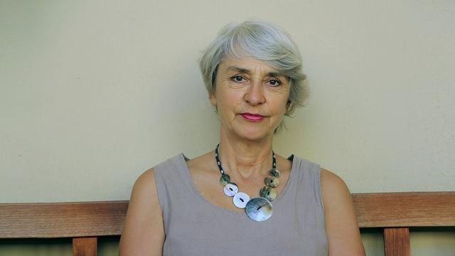 La sociologue Nathalie Heinich.
Photo artificiellement élargie sur la droite et la gauche [CC-By-SA - Vigenère]