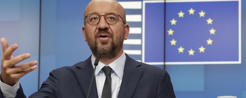 Le président du Conseil européen Charles Michel. [Pool/AP/Keystone - Olivier Hoslet]