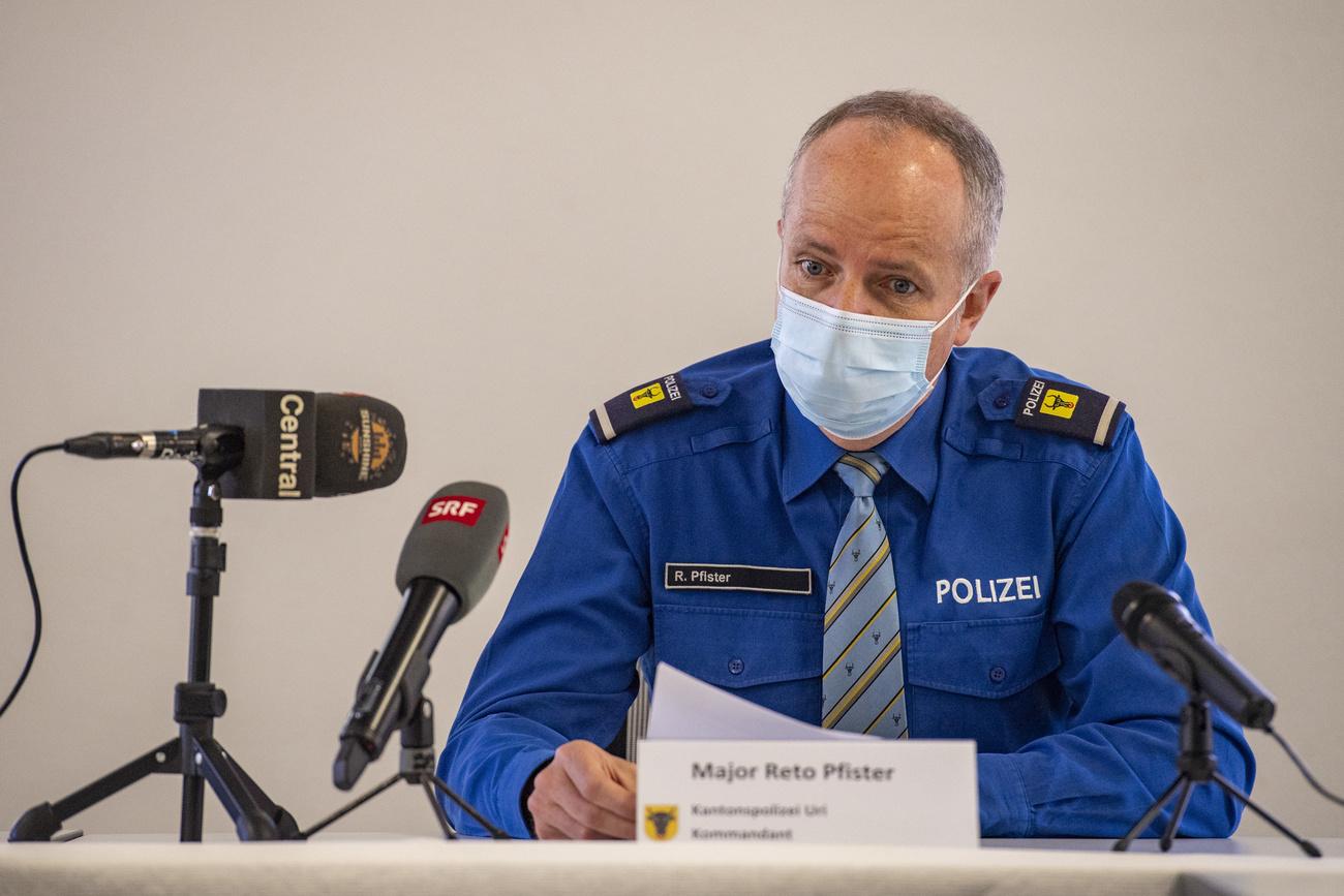 Reto Pfister, commandant de la police cantonale d'Uri. [Keystone - Urs Flueeler]