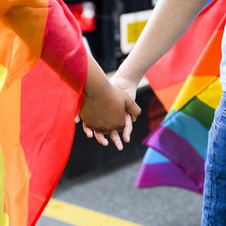 La Marche des fiertés célèbre les diversités d'identité de genres et d'orientations sexuelles. [Keystone - Manuel Lopez]