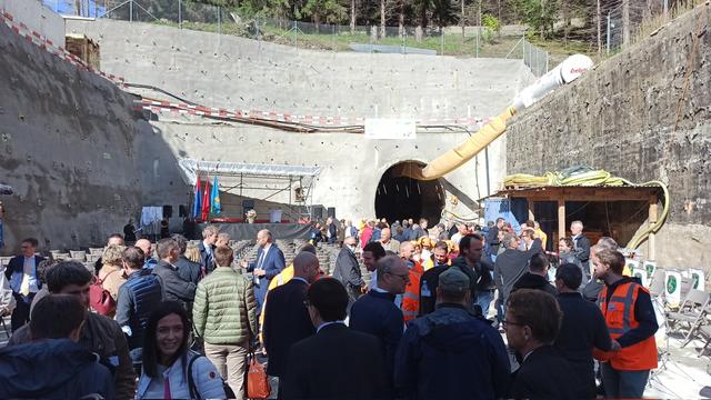 Les travaux du second tube routier du Gothard ont commencé [RTS - Julien Guillaume]