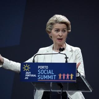 La présidente de la Commission européenne Ursula von der Leyen a profité du sommet pour rappeler les réalisations de l'Europe dans la crise et notamment le plan de relance de 750 milliards d'euros. [Estela Silva]