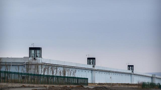 Un camp de détention dans le Xinjiang en Chine. [AP Photo/Keystone - Mark Schiefelbein]