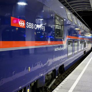 Les CFF veulent offrir 25 destinations par trains de nuit d'ici 2025. [Keystone - Léandre Duggan]