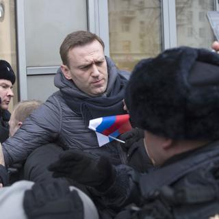 Les partisans d’Alexey Navalny n’ont pas eu le droit de participer au scrutin des élections législatives en Russie. [AP - EVGENY FELDMAN]