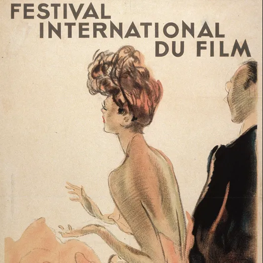 L'affiche officielle du Festival de Cannes 1939. [ADAGP/www.festival-cannes.com - Jean-Gabriel Domergue]
