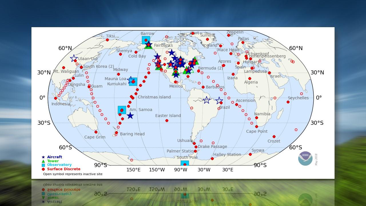 Réseau mondial de mesures de CO2 de la NOAA [NOAA]