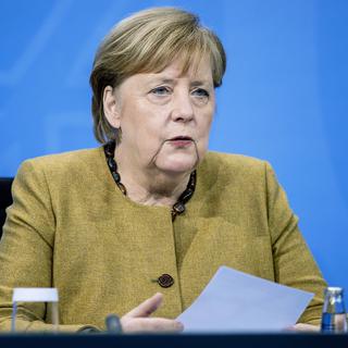 La chancelière allemande Angela Merkel. [Keystone - Andreas Gora]