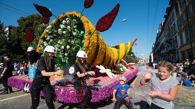 La Fête des vendanges de Neuchâtel est annulée pour la deuxième fois de suite. [KEYSTONE - Stefan Meyer]