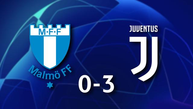 1ère journée Gr.H, Malmö FF - Juventus (0-3): La Juventus donne une leçon de football aux Suédois de Malmö