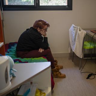 Un tiers des enfants et des adolescents ont eu problèmes de santé mentale pendant le semi-confinement du printemps 2020 . [AFP - Jeanne Mercier / Hans Lucas /]