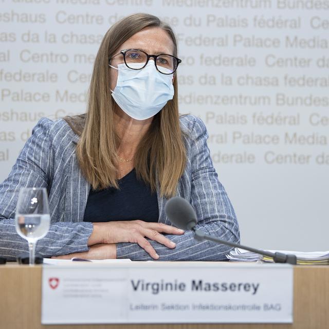 Virginie Masserey explique la nouvelle donne avec les vaccins qui protègent durant 12 mois. [KEYSTONE - Peter Schneider]