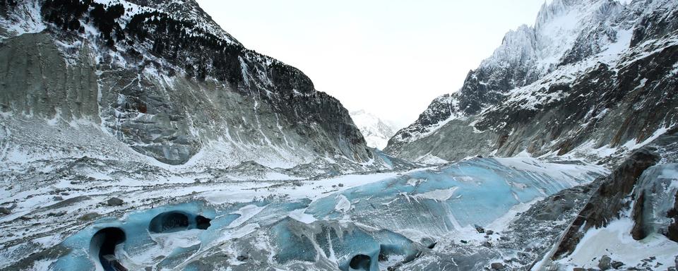 Grotte et glacier de Chamonix. [Keystone - EPA/DENIS BALIBOUSE / POOL MAXPPP OUT]