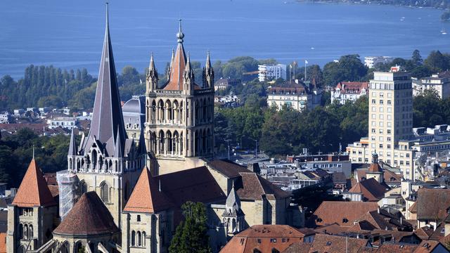 La ville de Lausanne, photographiée ici le 17 septembre 2020. [Keystone - Laurent Gillieron]