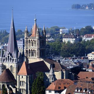 La ville de Lausanne, photographiée ici le 17 septembre 2020. [Keystone - Laurent Gillieron]