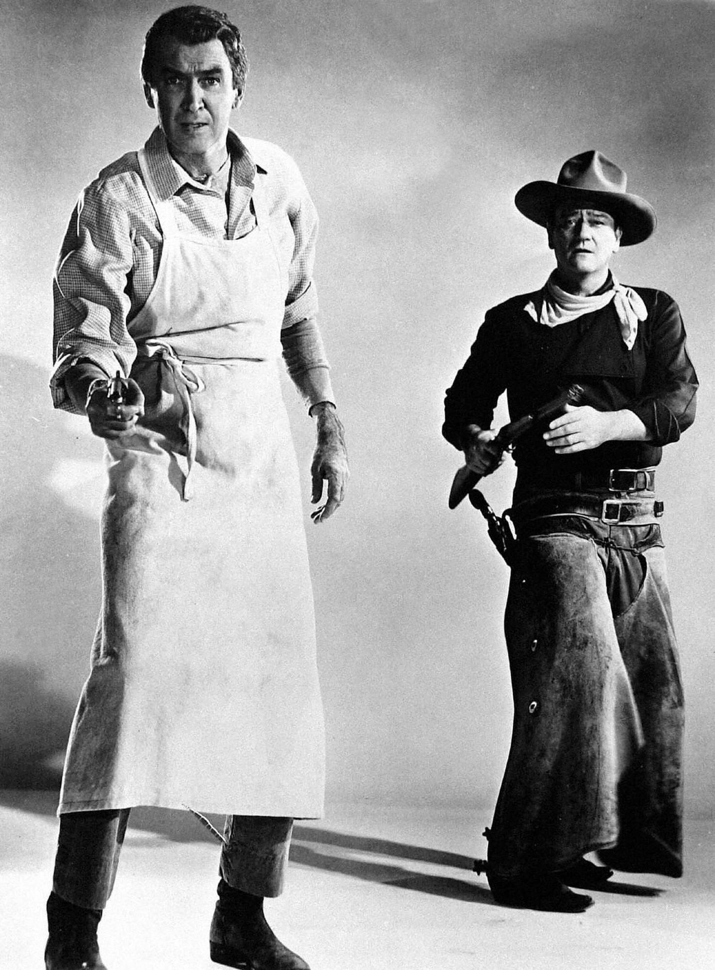 James Stewart et John Wayne dans "L'homme qui tua Liberty Valance". [Paramount Pictures / John Ford P / Collection ChristopheL via AFP]