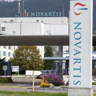 L'usine Novartis de Stein, en Argovie. [Keystone - Georgios Kefalas]
