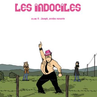 La couverture du vol. 4 de la BD "Les Indociles": "Joseph, années nonante". [Les Enfants Rouges Editions - Camille Rebetez/Pitch Comment]