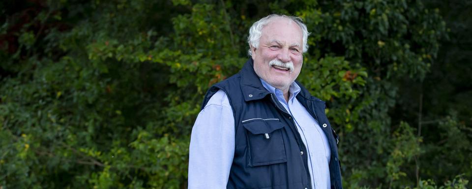 Claude-Alain Gebhard, député vert’libéral, agriculteur et éleveur à Vaux-sur-Morges. [Keystone - Magali Girardin]