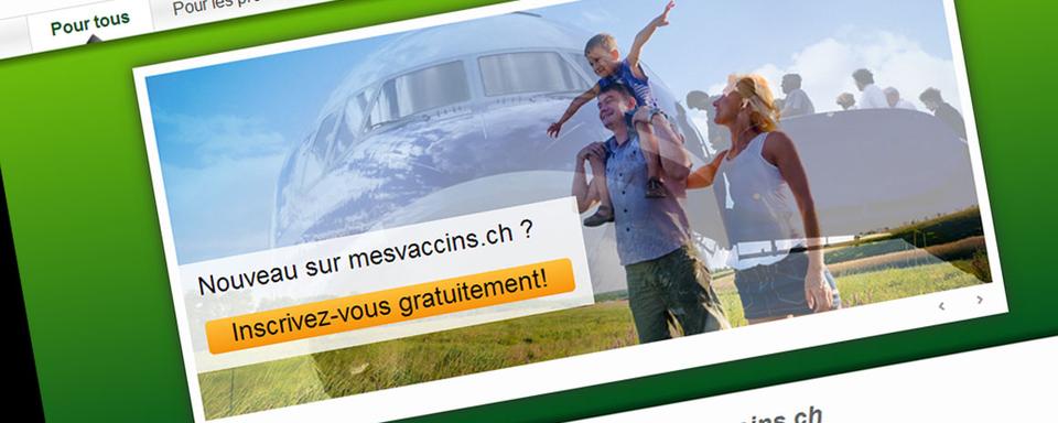 La plateforme faisait office de carnet de vaccination électronique. [Mesvaccins.ch/capture d'écran]