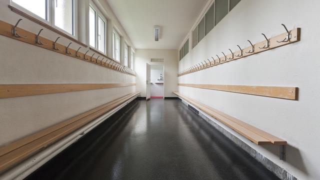 Une école vide à Kriens, le 16 août 2020. [Keystone - Gaetan Bally]