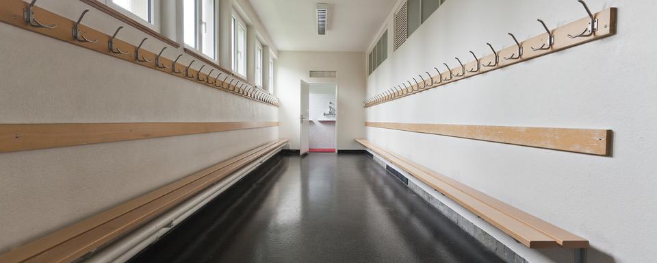 Une école vide à Kriens, le 16 août 2020. [Keystone - Gaetan Bally]