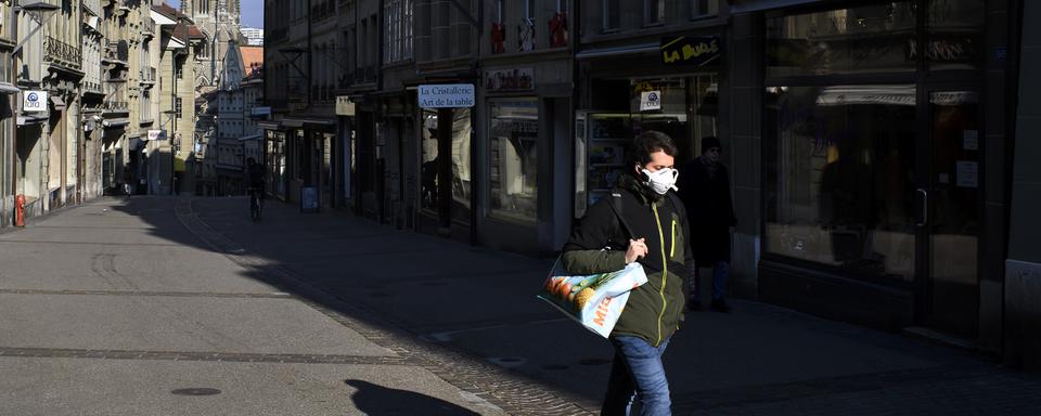 Rue de Fribourg (illustration). [Keystone - Anthony Anex]