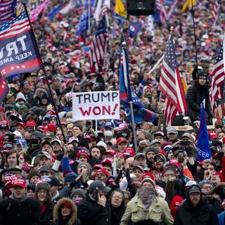 Des milliers de partisans de Donald Trump ont convergé vers Washington. [Keystone - Michael Reynolds]