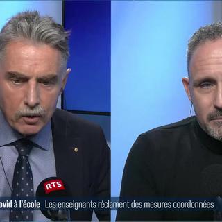 Les enseignants demandent des mesures sanitaires coordonnées à l’école: débat entre Jean-Claude Marguet et Samuel Rohrbach (vidéo)
