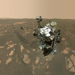 Le rover de la NASA Perseverance a atterri sur la planète rouge le 18 février 2020. [EPA/Keystone - NASA/JPL-Caltech]