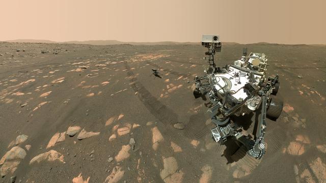 Le rover de la NASA Perseverance a atterri sur la planète rouge le 18 février 2020. [EPA/Keystone - NASA/JPL-Caltech]