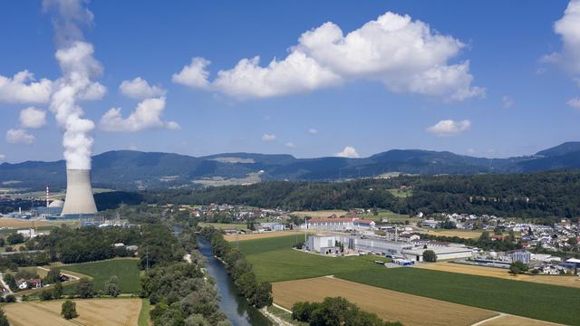 La centrale nucléaire de Gösgen, dans le canton de Soleure. [Keystone - Gaetan Bally]