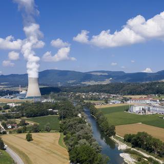 La centrale nucléaire de Gösgen, dans le canton de Soleure. [Keystone - Gaetan Bally]
