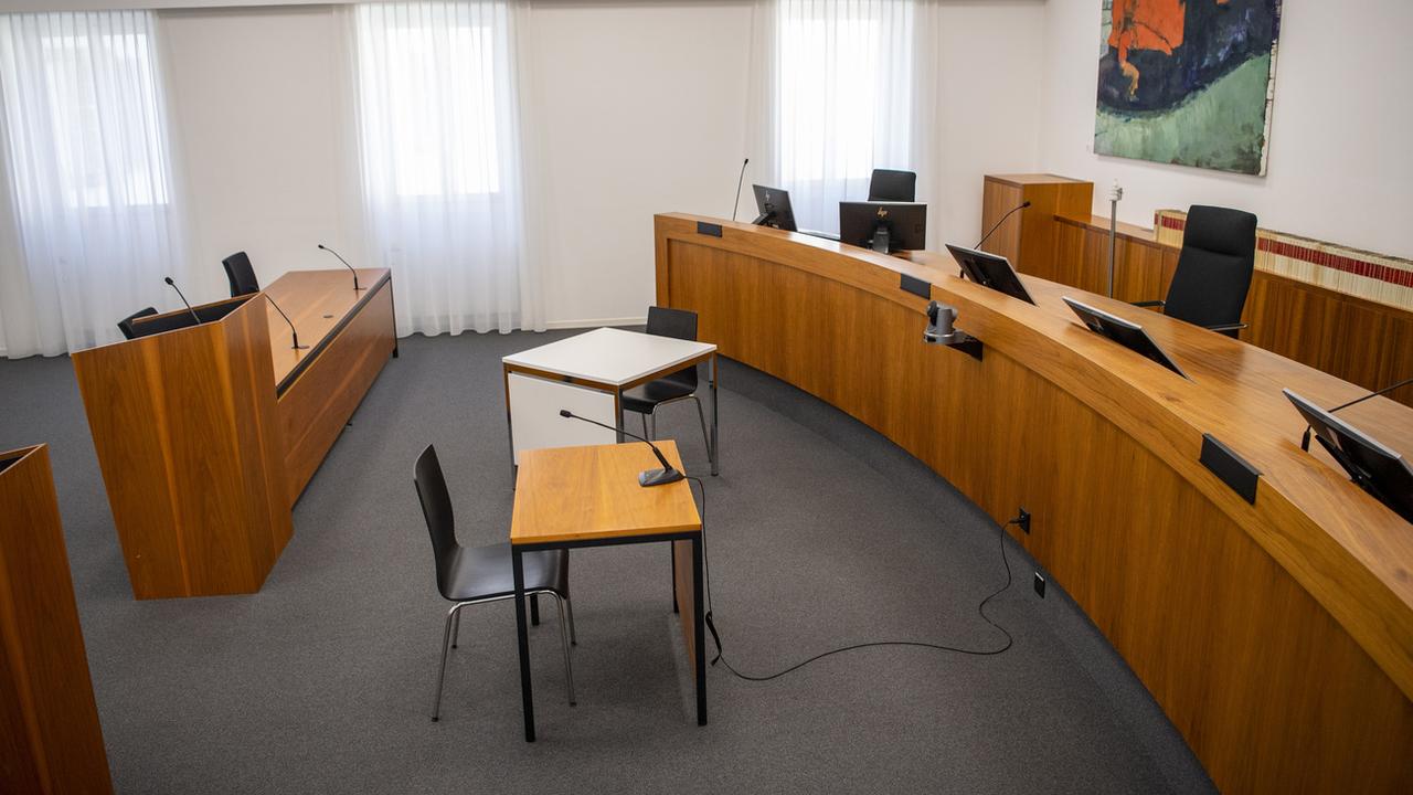 Une salle du tribunal cantonal de Lucerne (image d'illustration). [Keystone - Urs Flueeler]