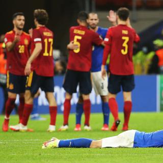 L'Espagne a éliminé l'Italie demi-finale. [EPA/Keystone - Matteo Bazzi]