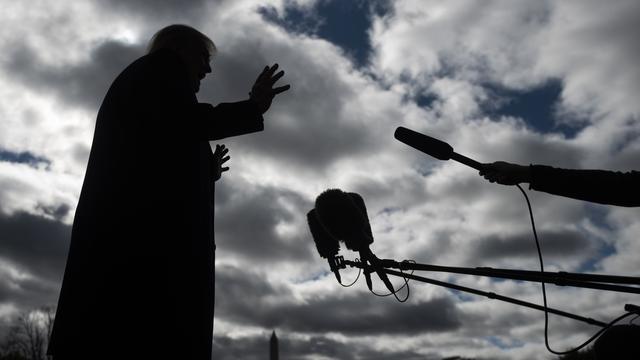 US President Donald Trump speaks to the press as he departs the White House in Washington, DC, on October 30, 2020. Trump travels to Michigan, Wisconsin and Minnesota for campaign rallies.
ANDREW CABALLERO-REYNOLDS / AFP [AFP - ANDREW CABALLERO-REYNOLDS]