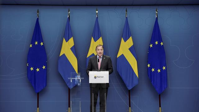 Le Premier ministre suédois Stefan Löfven a annoncé sa démission une semaine après un vote de défiance. [Keystone/EPA - Stina Stjernkvist]