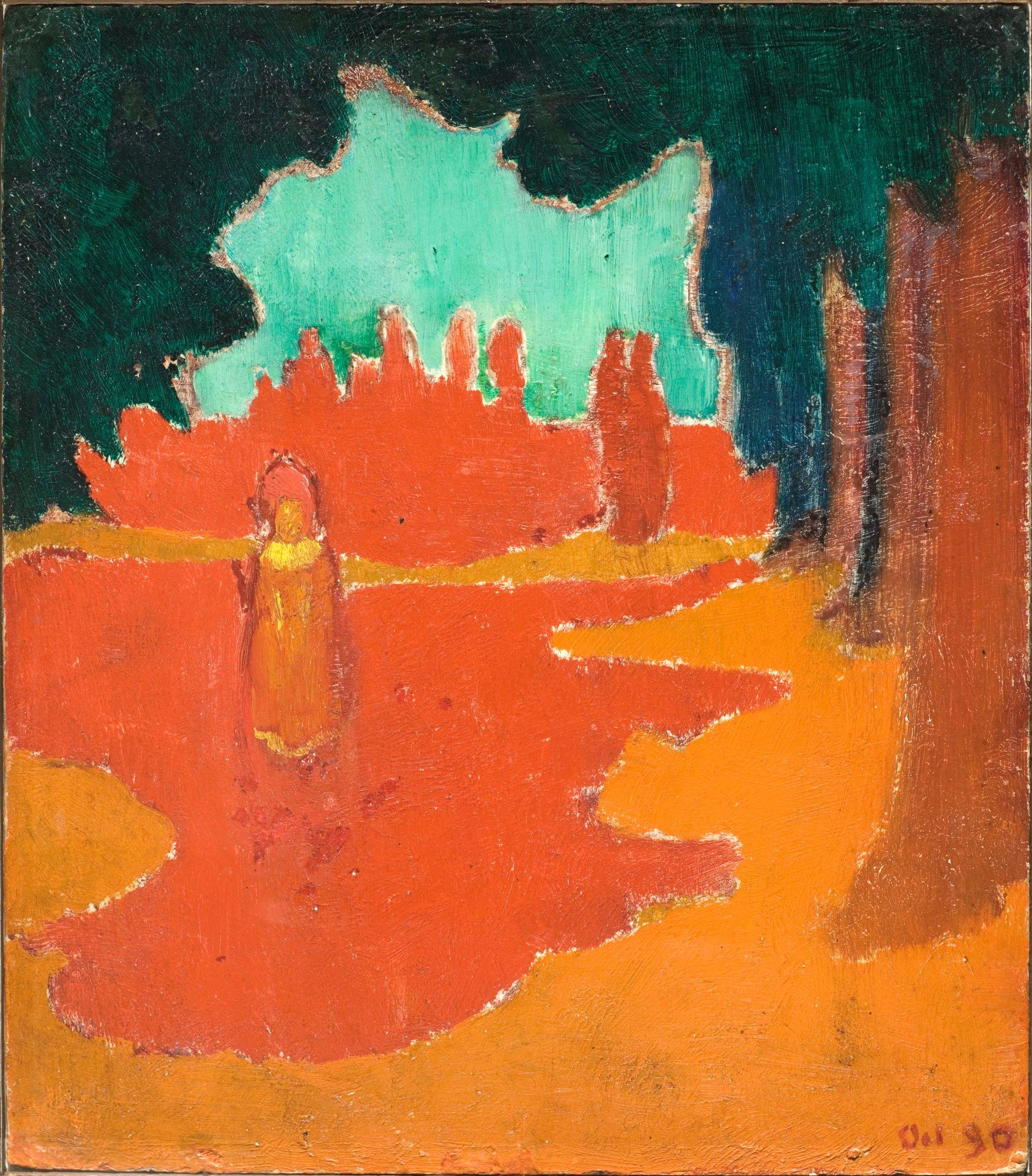 Maurice Denis, "Tache de soleil sur la terrasse" (1890) [Musée d’Orsay, Dist. RMN-Grand Palais /acquis en 1986 - Patrice Schmidt]