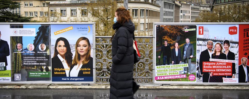 A Lausanne, le PLR et le PS se livrent bataille sur les budgets de campagne. [LAURENT GILLIERON - KEYSTONE]