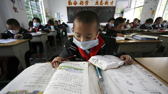 Un écolier chinois. [Keystone - AP Photo]