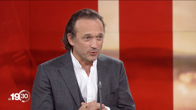 Le créateur des Rencontres du septième Art Vincent Perez sur le plateau du 19h30. [RTS]